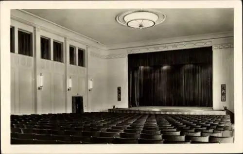 Ak Schwarza Saalbahn Rudolstadt in Thüringen, Nationales Aufbauwerk, Kulturhaus Wilhelm Pieck, Saal