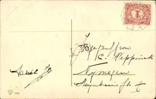 Ak Katzenmutter mit ihren Kätzchen