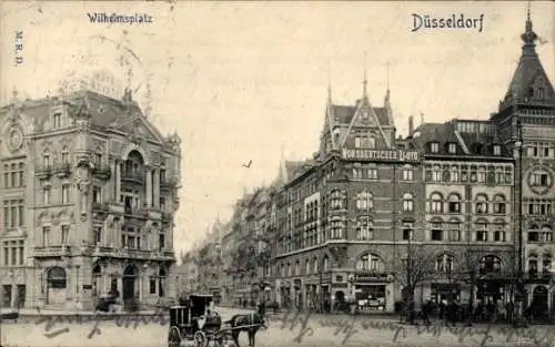 Ak Düsseldorf am Rhein, Wilhelmsplatz, Norddeutscher Lloyd