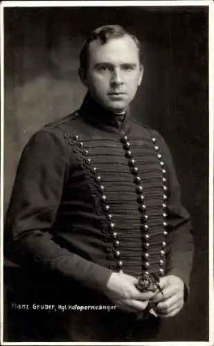 Ak Hofopernsänger Franz Gruber, Porträt