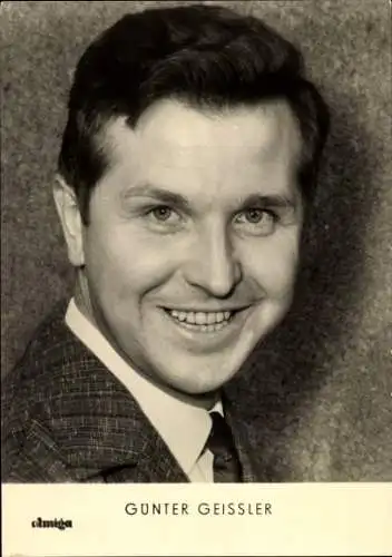 Ak Sänger Günter Geißler, Amiga, Portrait