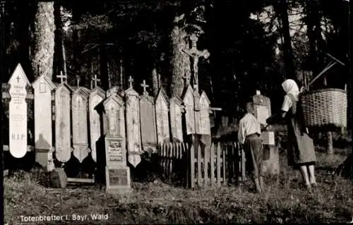 Ak Bayrischer Wald, Totenbretter