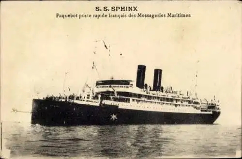 Ak Passagierschiff SS. Phinx, Messageries Maritimes