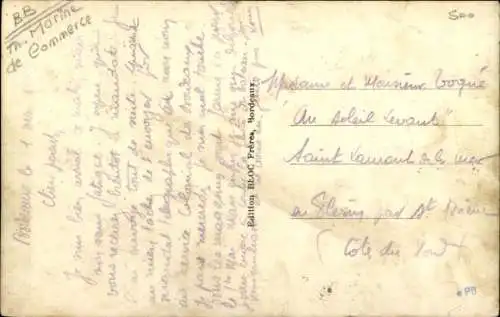 Ak Passagierschiff Foucauld, Compagnie des Chargeurs Réunis