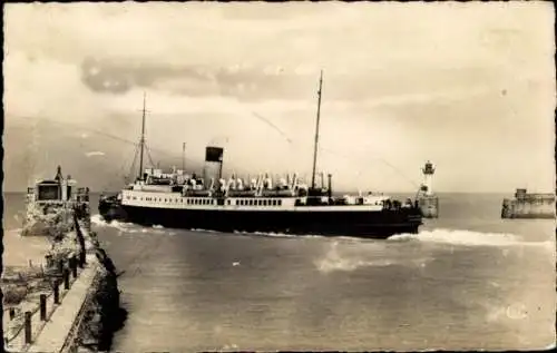 Ak Fährschiff Worthing, Strecke Dieppe - Newhaven