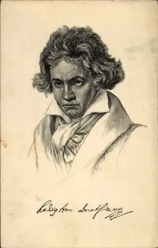 Ak Komponist Ludwig van Beethoven, Portrait