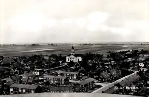 Ak St Jacobi Parochie Friesland Niederlande, Panorama