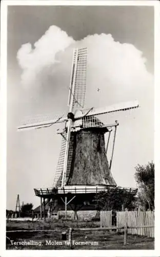 Ak Formerum Terschelling Friesland Niederlande, Mühle, Windmühle