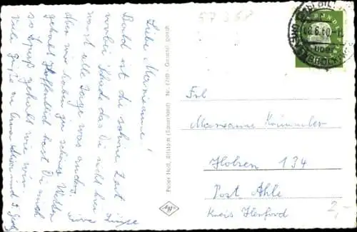 Ak Bilstein Lennestadt im Sauerland, Gesamtansicht, Veischedetal