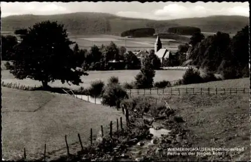 Ak Wiemeringhausen Olsberg im Sauerland, Partie an der jungen Ruhr