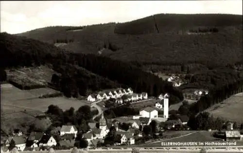 Ak Elleringhausen Olsberg im Sauerland, Panorama