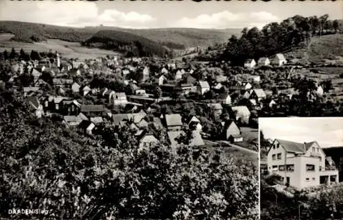 Ak Daaden im Westerwald, Gesamtansicht, Restaurand und Cafe Barbara