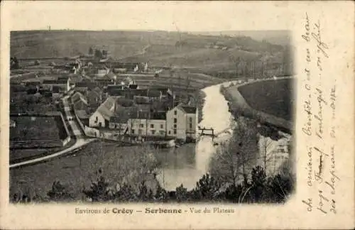 Ak Serbonne Crécy la Chapelle Seine et Marne, vue du Plateau