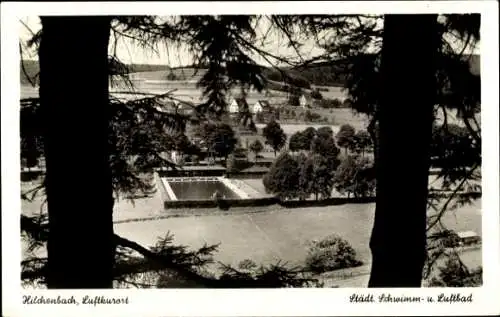 Ak Hilchenbach in Westfalen, Städtisches Schwimm- und Luftbad