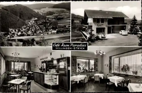 Ak Stryck Willingen Upland in Hessen, Café zum Paradies, Ort