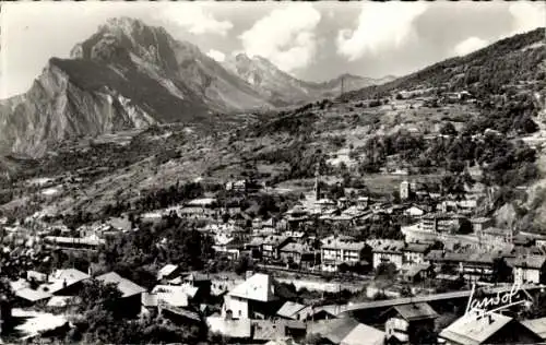 Ak Saint Michel de Maurienne Savoie, vue generale, Croix des Tetes