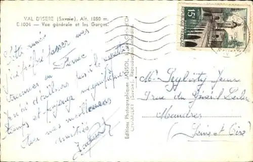 Ak Val d'Isere Savoie, vue generale, les Gorges