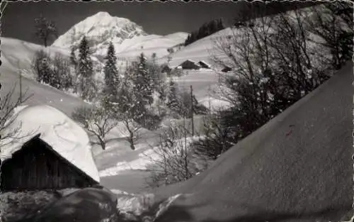 Foto Ak Savoie Frankreich, Hütten, Schnee