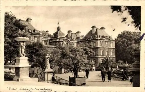 Ak Paris VI, Jardin du Luxembourg