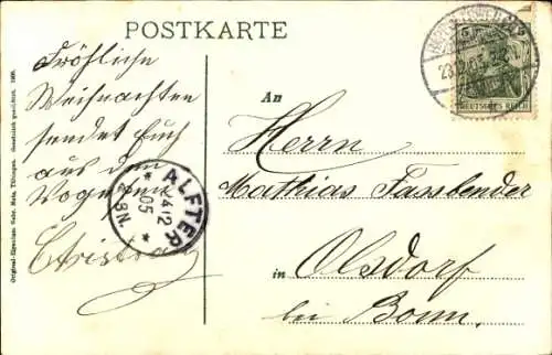 Ak Ribeauvillé Rappoltsweiler Elsass Haut Rhin, Teilansicht, Burgen