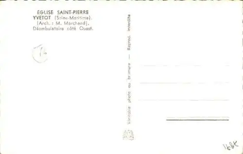 Ak Yvetot Seine Maritime, Eglise Saint Pierre