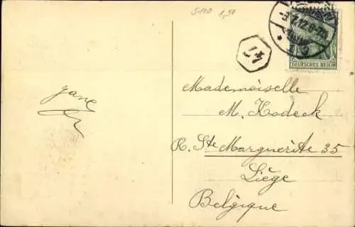 Ak Aachen Westfalen, Hauptpostgebäude