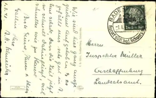 Ak Badenweiler im Schwarzwald, Markgrafenbad