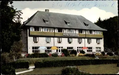 Ak Seebrugg Schluchsee im Schwarzwald, Hotel Seebrugg