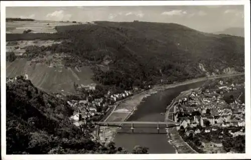 Ak Traben Trarbach an der Mosel, Gesamtansicht, Brücke