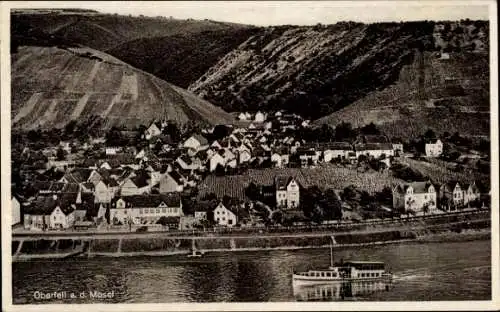 Ak Oberfell an der Mosel, Gesamtansicht, Schiff