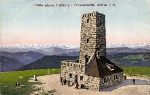 Ak Feldberg im Schwarzwald, Feldbergturm