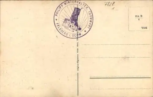 Ak Feldberg im Schwarzwald, Feldbergturm