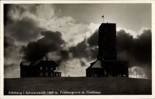 Ak Feldberg im Schwarzwald, Feldbergturm, Gasthaus