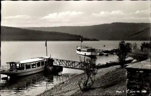 Ak Schwammenauel Heimbach in der Eifel, Blick vom Restaurant Der Seehof