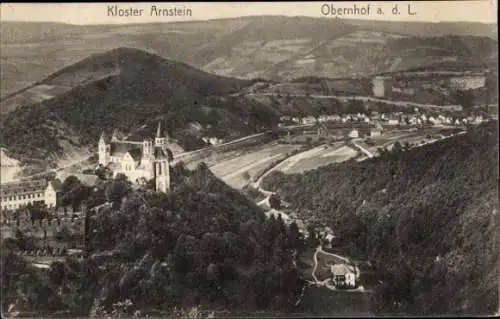 Ak Obernhof an der Lahn, Panorama, Kloster Arnstein