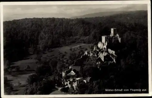 Ak Rötteln Haagen Lörrach in Baden, Burgruine Rötteln, Röttler Schloss