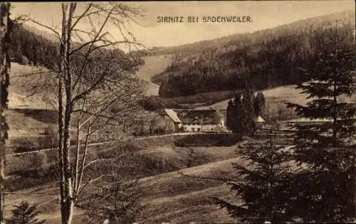 Ak Sirnitz Müllheim in Baden Schwarzwald, Teilansicht