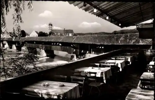 Ak Bad Säckingen am Hochrhein, Restaurant zur Rheinbrücke, Stein am Rhein