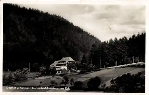 Ak Neuenweg Kleines Wiesental im Schwarzwald, Gasthaus Haldenhof, Heubronner Eck