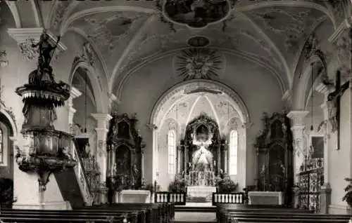 Ak Todtmoos im Schwarzwald, Inneres der Wallfahrtskirche