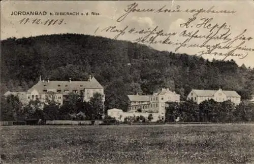 Ak Biberach an der Riß in Oberschwaben, Jordanbad, Außenansicht