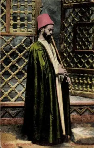 Ak Thessaloniki Griechenland, Derwisch Tontnaut