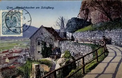 Ak Graz Steiermark, Starkehäuschen am Schlossberg