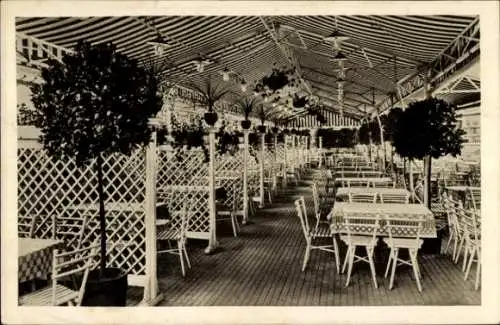 Ak Magdeburg an der Elbe, Zentral-Theater, Terrasse