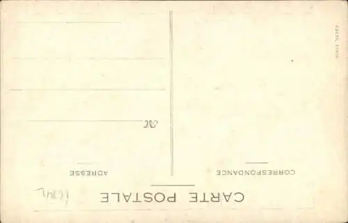 Ak Bauern, Ackerarbeit, Feld, Gewehr, Werbung, Credit Commercial de France