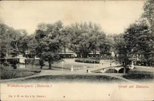 Ak Batavia Jakarta Java Indonesien, Wilhelminapark