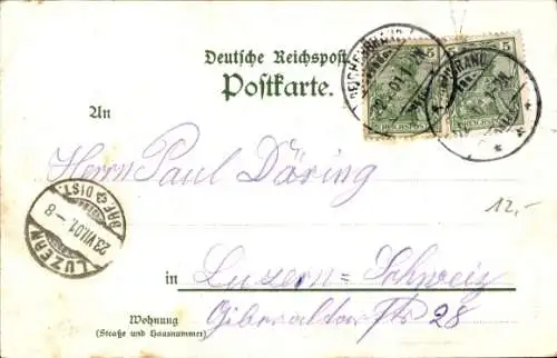 Litho Siegmar Chemnitz in Sachsen, Pelzmühle, Konditorei, Teichanlage