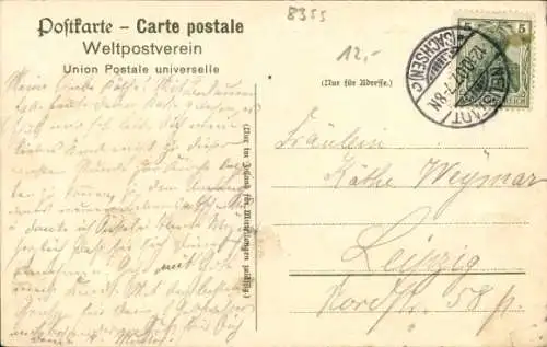 Ak Neustadt in Sachsen, Arthur Richter Park mit Schützenhaus, Inh. Rud. Weissbach