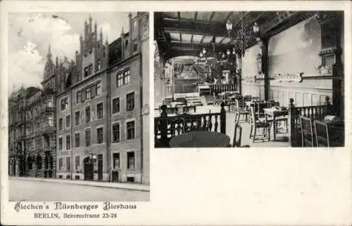 Ak Berlin Mitte, Behrenstraße 23-24, Siechens Nürnberger Bierhaus