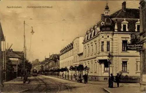 Ak Saarbrücken im Saarland, Hohenzollernstraße